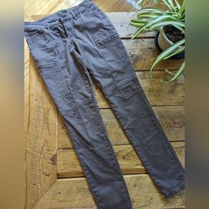 Prana, stretch cotton, size 4, carpenter, brown